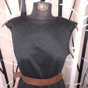 MK Gray Med Knee Length Dress